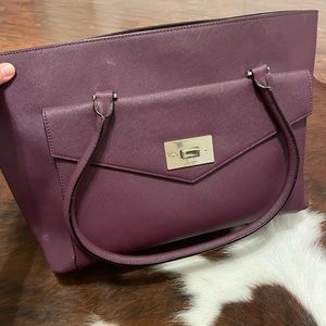 Large kate spade tote - deep grape
